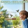 Weather Resistant Window Bird Feeders See Through Window Bird Feeder Outdoor Birdhouse Box  Balcony