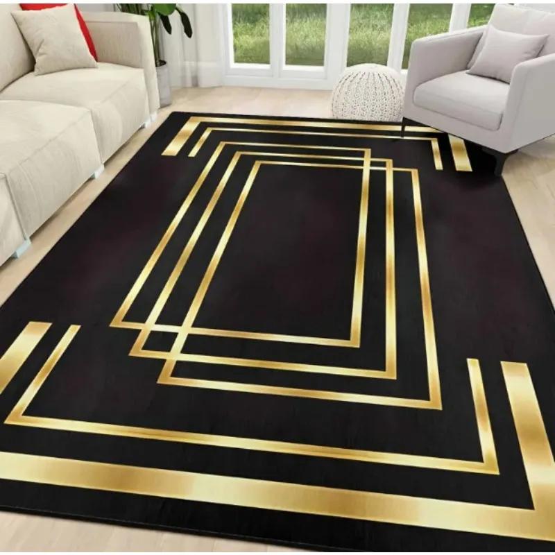 Luxury Chenille Mat Bohemian Floral Persian Mat Machine Washable for Living Room Bedroom Entryway Gray Black Boho Floor Mats