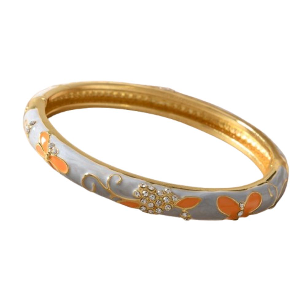 Эмаль Винтажный браслет-перегородчатая эмаль традиционный женский браслет на руку ажурный цветочный браслет для девочек