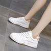 Белые туфли на платформе из натуральной мягкой кожи, женские, лето 2024, новые универсальные дышащие весенне-осенние туфли для серфинга, студенческие спортивные и любительские туфли