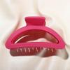 Plastic Acrylic Hair Claws Square Pink Large Shark Clip Trendy   Girls