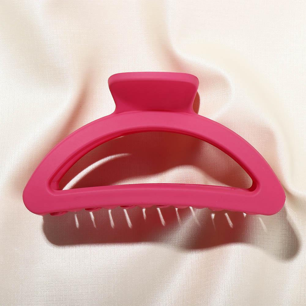 Plastic Acrylic Hair Claws Square Pink Large Shark Clip Trendy Girls