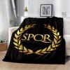 Одеяла с римским логотипом SPQR, детское теплое одеяло, мягкое и удобное одеяло, домашнее одеяло для путешествий, подарок на день рождения