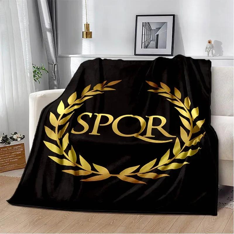 Одеяла с римским логотипом SPQR, детское теплое одеяло, мягкое и удобное одеяло, домашнее одеяло для путешествий, подарок на день рождения