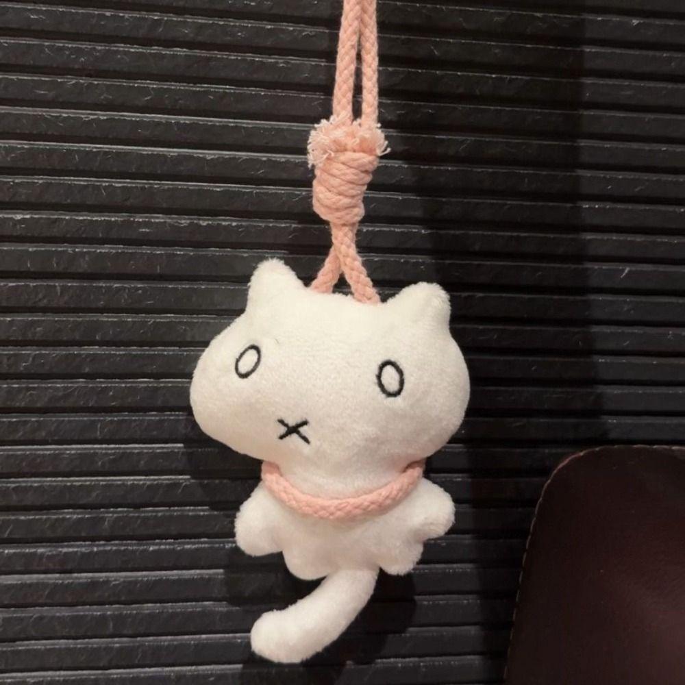 Брелок подвесной котенок плюшевая мягкая игрушка кукла кошка плюшевая подвеска сумка подвеска