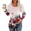 Long Sleeve Shirts For Women Tops Dressy Casual Blouses Pleated Scooped Neck Tunic Tops