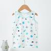 Kids' Cotton Lycra Cartoon Sleeveless Vest for Boys & Girls - Lightweight Summer Shirt