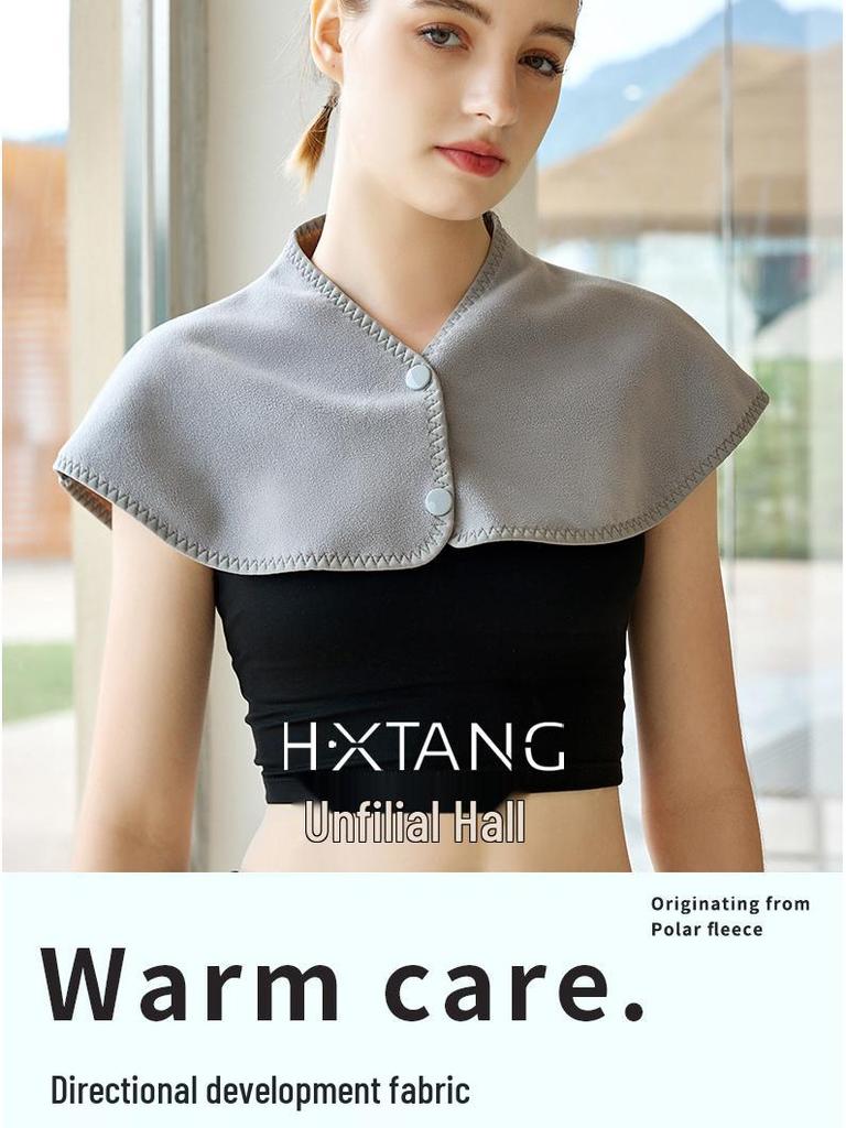 Warm Velvet Neck and Shoulder Wrap for Elderly – Cold-Proof Scarf for Men & Women