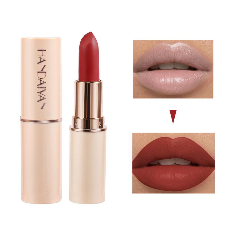 HANDAIYAN 8 Nude Velvet Lipstick Sexy Charm Texture Lipstick Водостойкая антипригарная матовая помада для губ