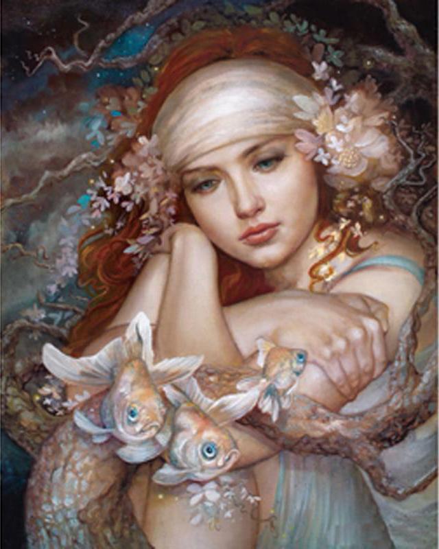 5d алмазная живопись Blackwing Demon женщина Алмазная вышивка маленькие черепахи животные фотографии из стразов мозаика домашний декор