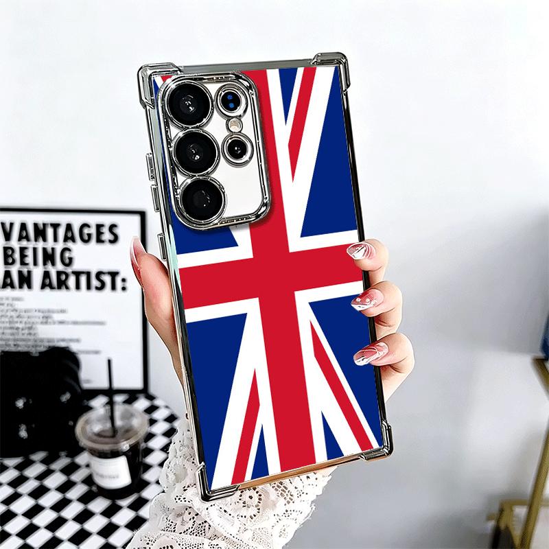 Флаг Великобритании Union Jack Англия Мягкий чехол для телефона для Samsung Galaxy S26 Ultra S25 Edge S24 FE S23 Plus S22 S21 + S20 Покрытие Защита от падения