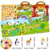 Children's DIY Zoo Animal Cognition Early Teaching Repeated Posting Concentration Cultivation Quiet Book Jelly Sticker Book