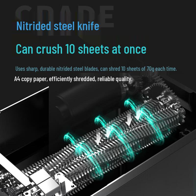 Deli 9915 P-5 Micro-Cut 10-Sheet Office Shredder