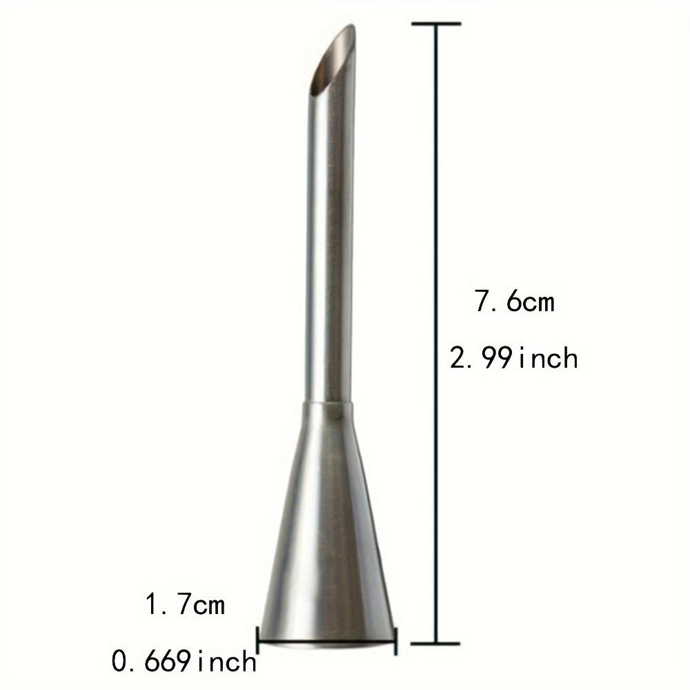 Насадка из нержавеющей стали для украшения торта - Универсальная насадка для глазури для выпечки, слоек и помадки - Необходимый кухонный инструмент для выпечки