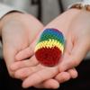 1/3/6/12Pcs Multicolored Foot Bag Crochet Balls Geometric Pattern Crochet Kick Sack  Outdoor Toy