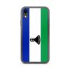 Coque iPhone XR - Drapeau Du Lesotho - Silicone Souple - Protection Complète - Mixte