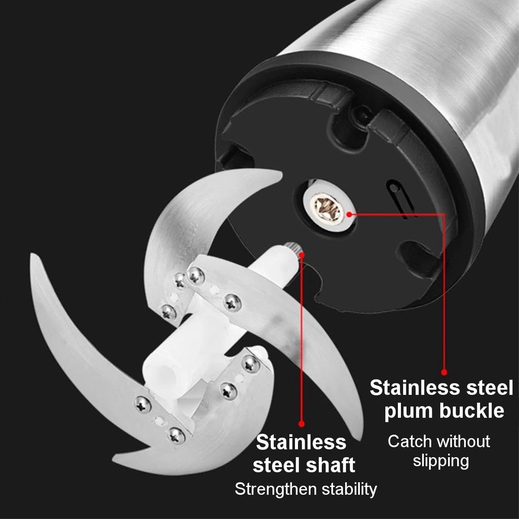 2 Speeds Stainless Steel 2L Capacity Electric Chopper Meat Grinder Mincer Food Processor Slicer Stainless Steel Mincer Kitchen Slicer