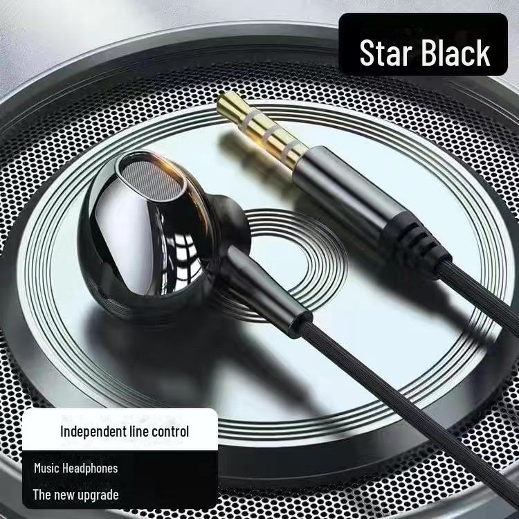 Type-C Wired In-Ear Metal Earphones with Built-In Microphone and Heavy Bass