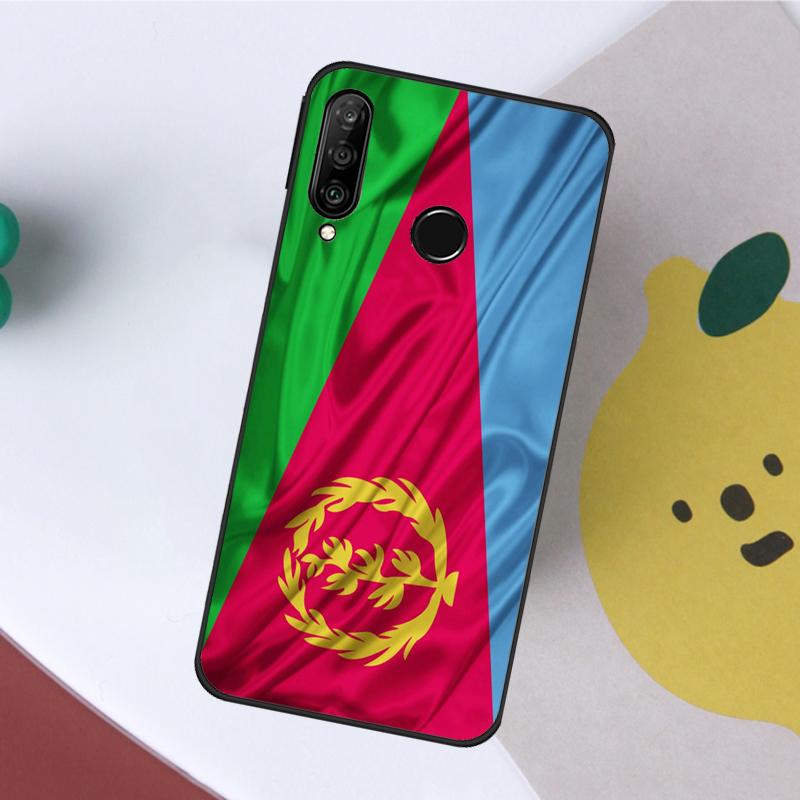 Eritrea Flag For Huawei Nova 8i 7i 11i 12i 12s Y70 Y72 Y73 Y60 Y90 Y61 Y91 9 10 SE P20 P30 P40 Lite Case