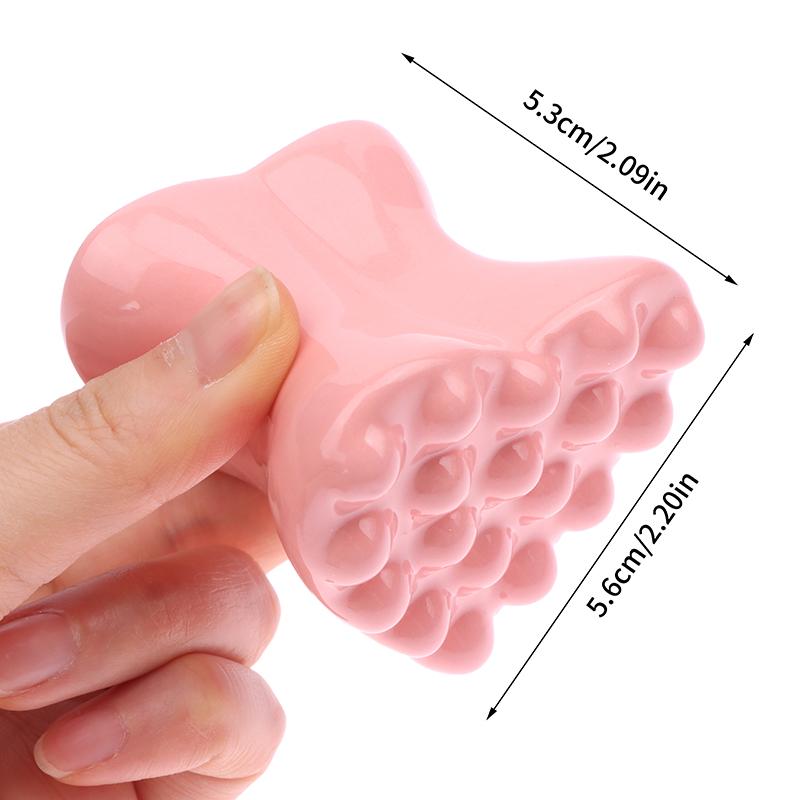 Розовый трехмерный инструмент для массажа лица и тела «Любовь Гуаша», керамическая доска Гуаша для массажа и подтяжки лица