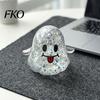 Soft Ghost Toy Halloween Stress Relief Toy, Spooky Squeeze Sensory Toys Cartoon Party Favors for Adults and Kids