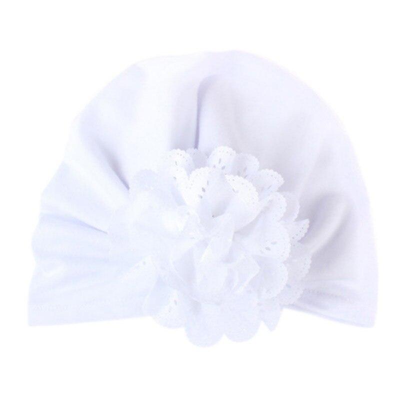 Милая шапочка-бини для новорожденных мальчиков и девочек, однотонная шапка-тюрбан с цветочным узлом, шапка-тюрбан