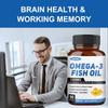 Omega 3 fish oil supplement with EPA (eicosapentaenoic acid) 650mg 90 capsules