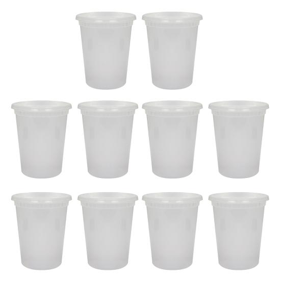 10 шт. контейнеров для хранения продуктов с крышками, герметичные контейнеры для супа, не содержащие БФА, контейнеры для приготовления еды для микроволновой печи, морозильной камеры, посудомоечной машины