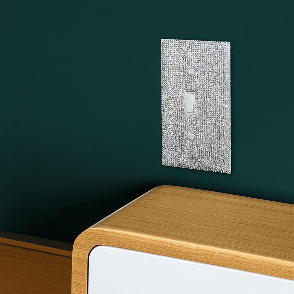 Блестящая декоративная накладка для выключателя, пылезащитная настенная панель, модная накладка на розетку, гостиная