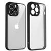 For iPhone 13 Pro Max Case Matte Skin Touch Clear PC+TPU Shockproof Phone Back Cover