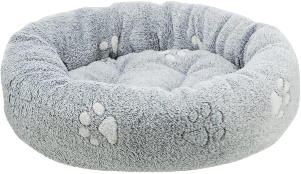Cama redonda Trixie Nando para perros, 50 × 40 cm, gris claro