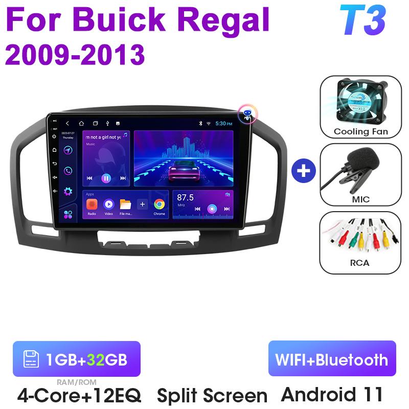 2 Din Android 12 автомобильный радиоприемник для Buick Regal для Opel Insignia 2009 - 2013 мультимедийный видеоплеер GPS 4G Carplay Auto Stereo DVD
