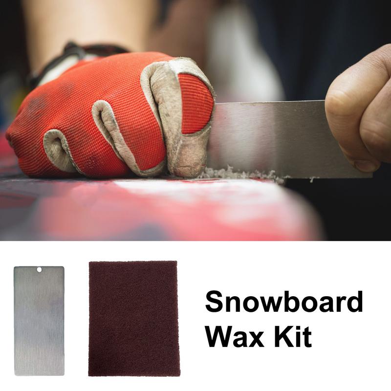 snowboard Scrapper wax kit Stainless Steel Snowboard Waxing Tool for Removing Excess Cooled Wax Ski Snowboard Accessories