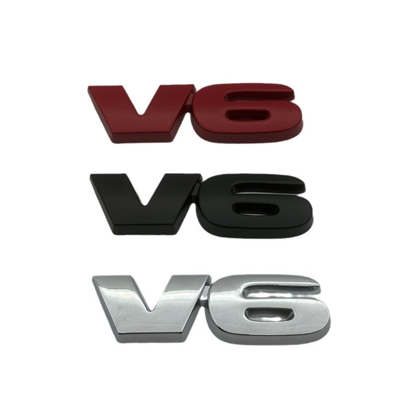 Наклейка с логотипом V6 для автомобиля Toyota Tundra TRD PRD SR5 - Модифицированная наклейка на заднюю часть кузова и крышку багажника