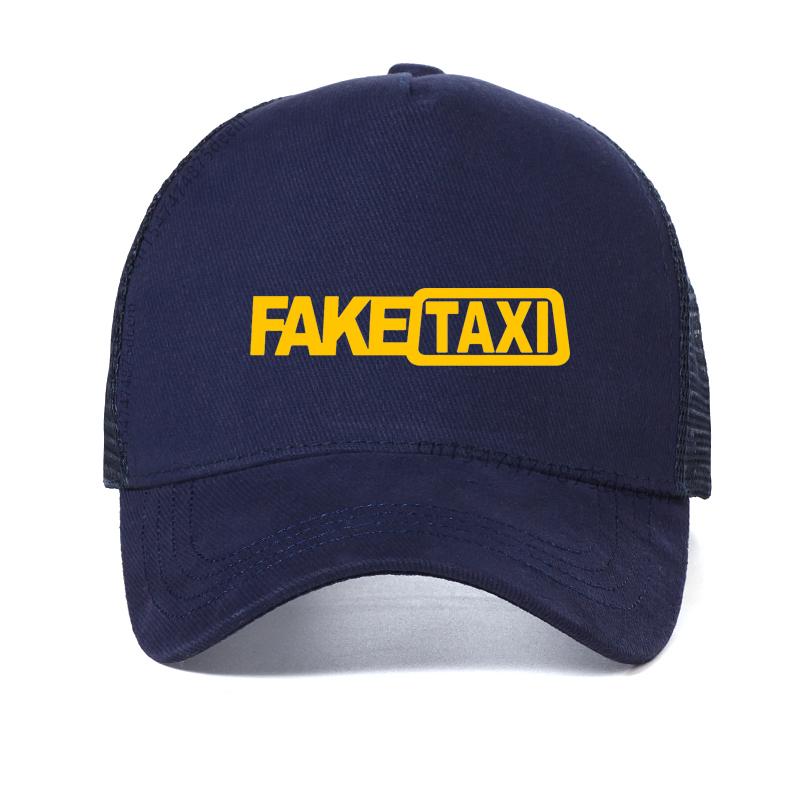Новая ШАПКА FAKE TAXI Мужская Хип-Хоп Смешная Кепка Крутая Летняя Сетчатая Бейсболка для Водителя Такси gorras