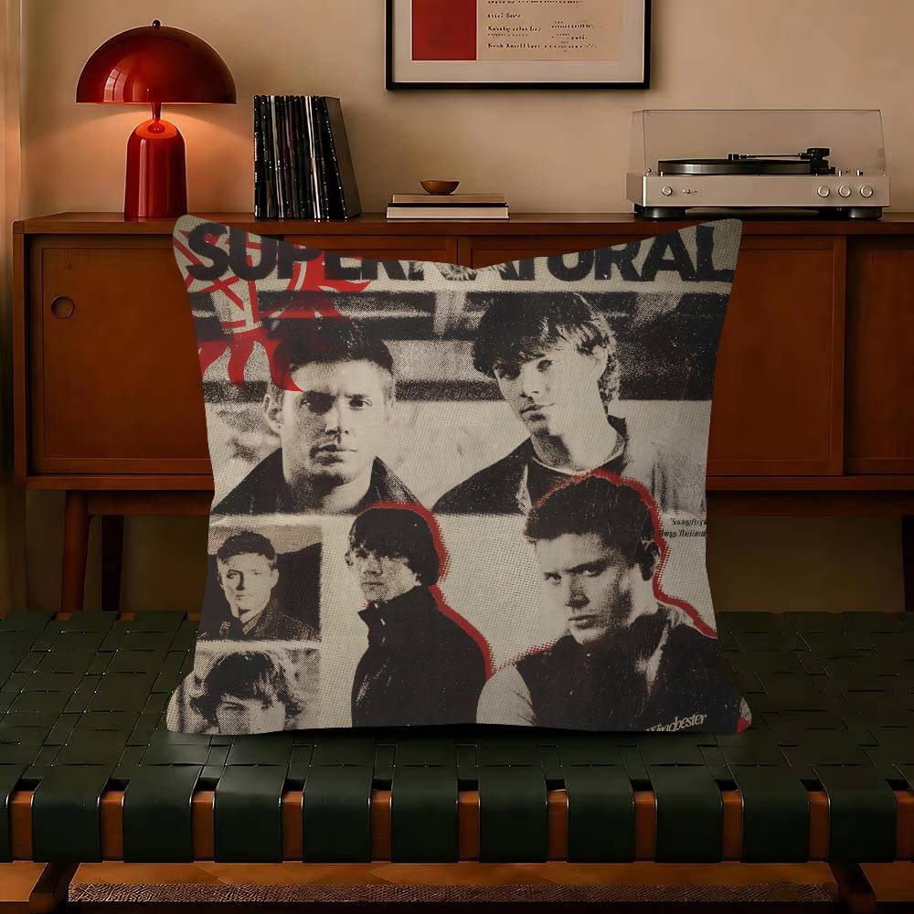 Custom Supernatural Pillowcase Trendystyle decorative throw pillow cover insert not included fauxembroidery design