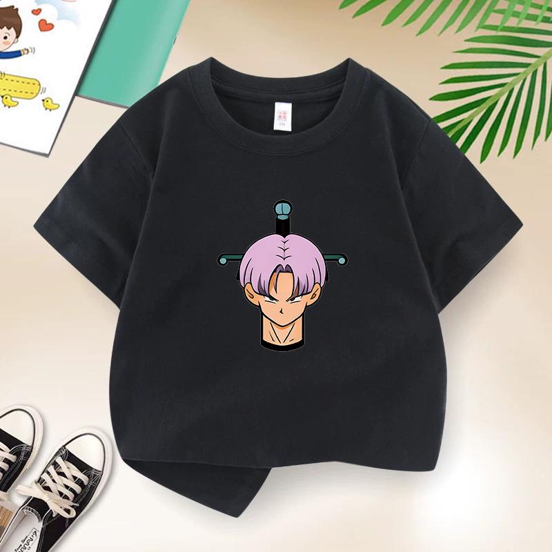 Dragon Ball Summer Childrens TShirt with DZ Letters Print Cute Casual Short Sleeve for Boys and Girls Suitable As A Gift