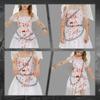 Halloween Witch Ghost Vampire Bride Cosplay Dress, Masquerade Witch Role Play Outfit