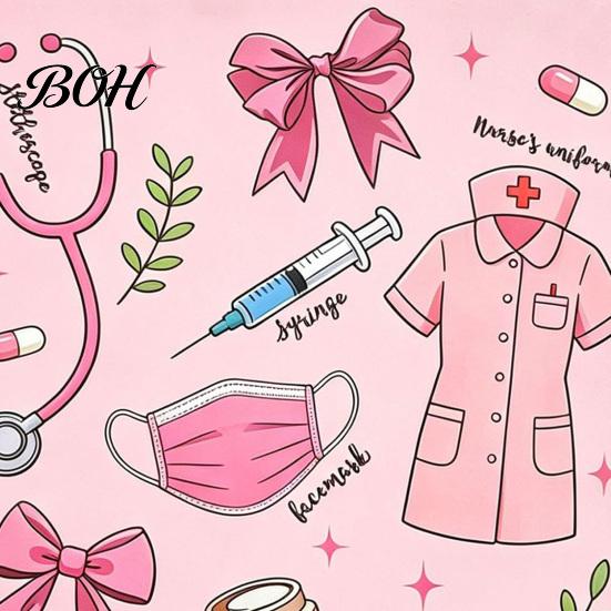 Nurse Spiral Journal Medical Themed Coil Notebook, Double Cover Design Thick Ink-proof Paper Diary Notepad, Bound for Nursing Students And Healthcare