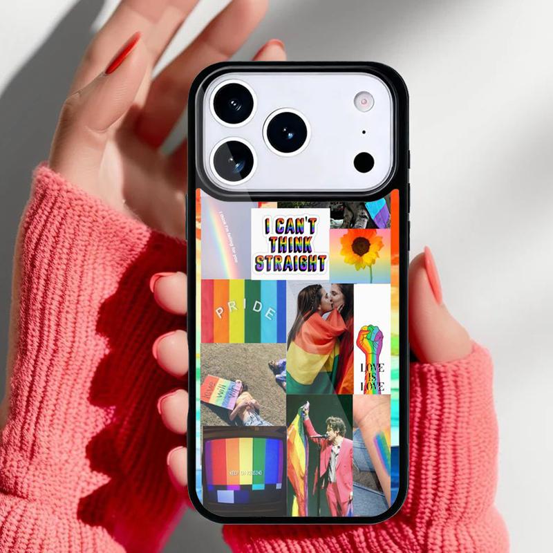 Чехол-бампер Pride Радужный для iPhone 17 Air 16e 15 14 13 Pro Max Задняя крышка для 12 11 Pro Coque