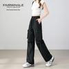 Mark Fairwhale Women's High-Waist Parachute Cargo Pants