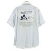 Коллаборация Disney, сделано в Японии, принт Микки Мауса на спине, мужская футболка с коротким рукавом из сирсакера, б/у