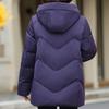 Middle Age Women Winter Short Down Jackets Vintage Embroidery Parkas Hooded Elegant Thick Warm Plus Size Down Coats Woman Outerwears