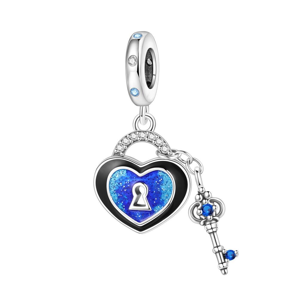 Heart Charm Beads for DIY Bracelet Valentine's Day Mother's Day Jewelry Making