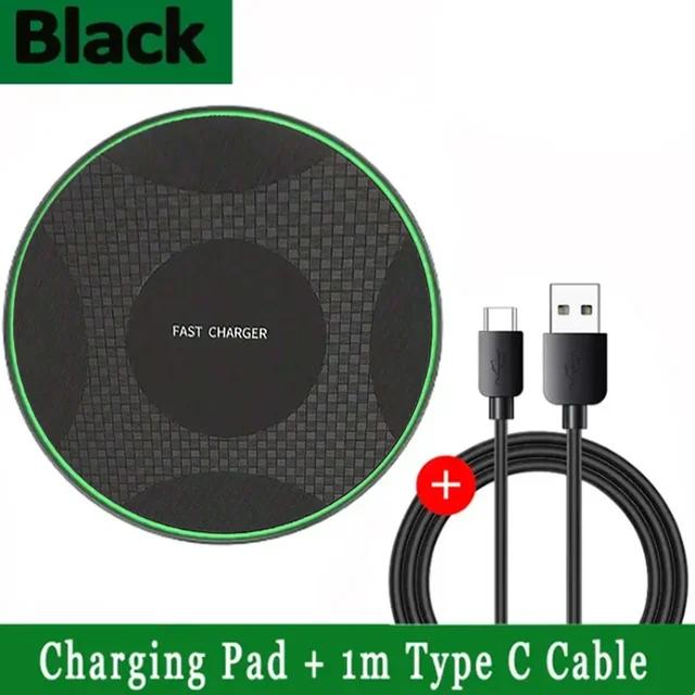 Беспроводная зарядная панель для 100 Вт iPhone 15 14 13 12 11 Pro Max X Samsung Xiaomi, Зарядные устройства для телефонов, Индукционная станция быстрой зарядки