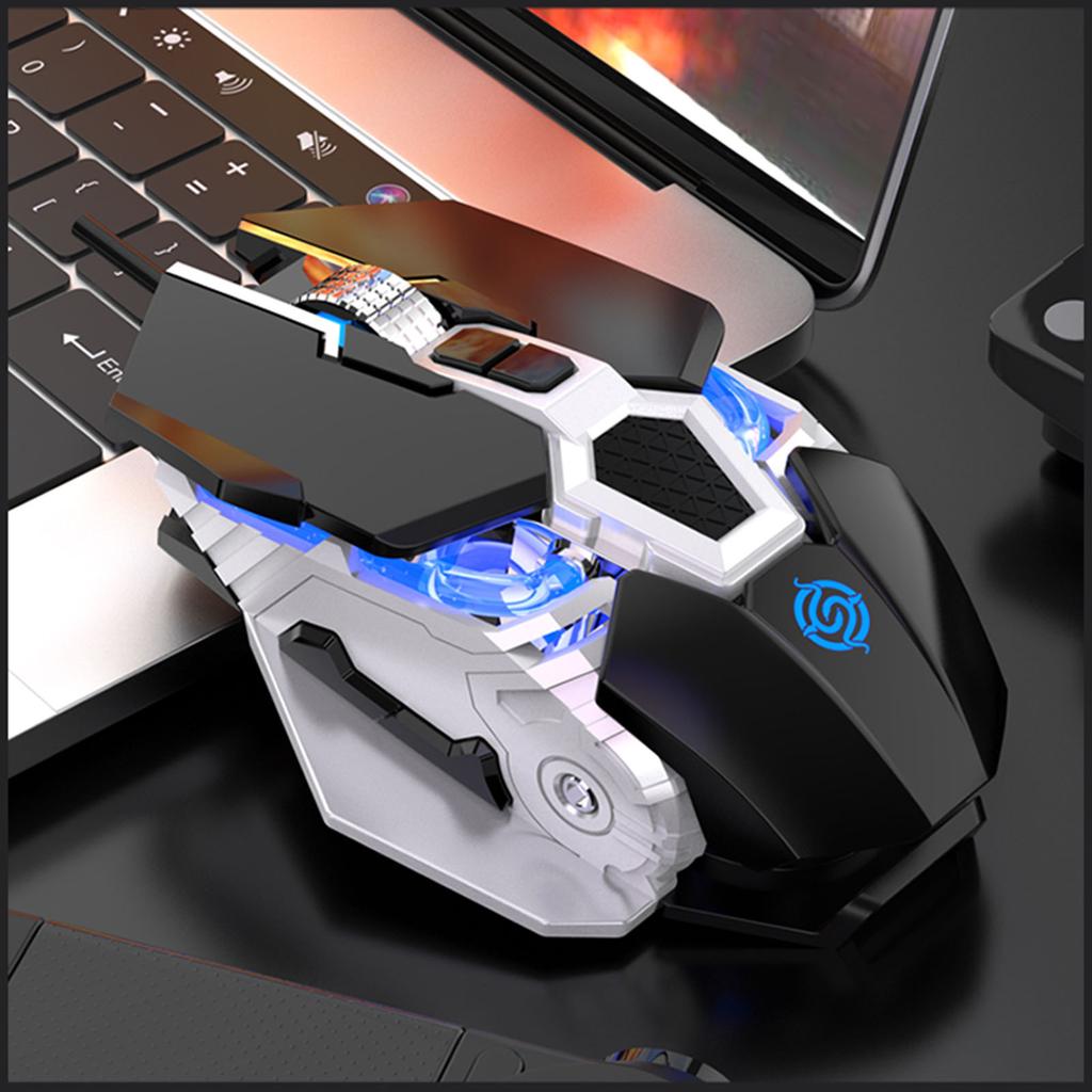 Эргономичная игровая мышь USB проводная с макропрограммированием 6400DPI RGB оптическая