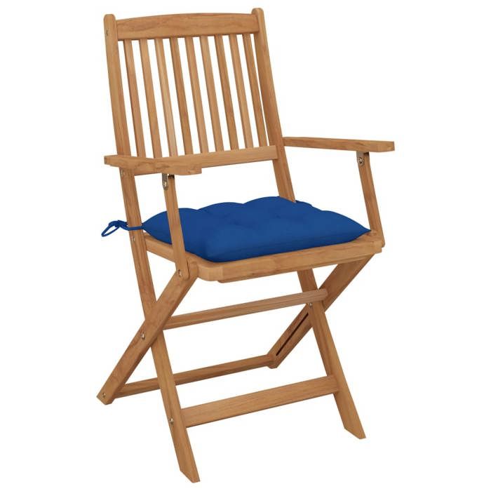 Maison Exclusive - Chaises pliables de jardin lot de 6 avec coussins Bois d'acacia