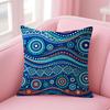 Abstract Geometric Boho Cushion Cover Natural Linen Organic Fabric DoubleSided Printing Sofa Home Decor Gift Pillow Case