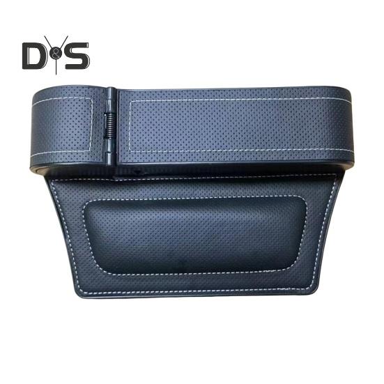 Автомобильный органайзер для заполнения зазоров сидений с удлинителем подстаканника, регулируемая конструкция рычага, многофункциональная боковая коробка для хранения телефона, очков, ключей