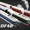 1:Масштаб 1:32 Сплав DongFeng4B Игрушечные модели паровозов с распылением Металл Литье под давлением Звук Свет Двери открываются Имитационные модели поездов для подарков детям